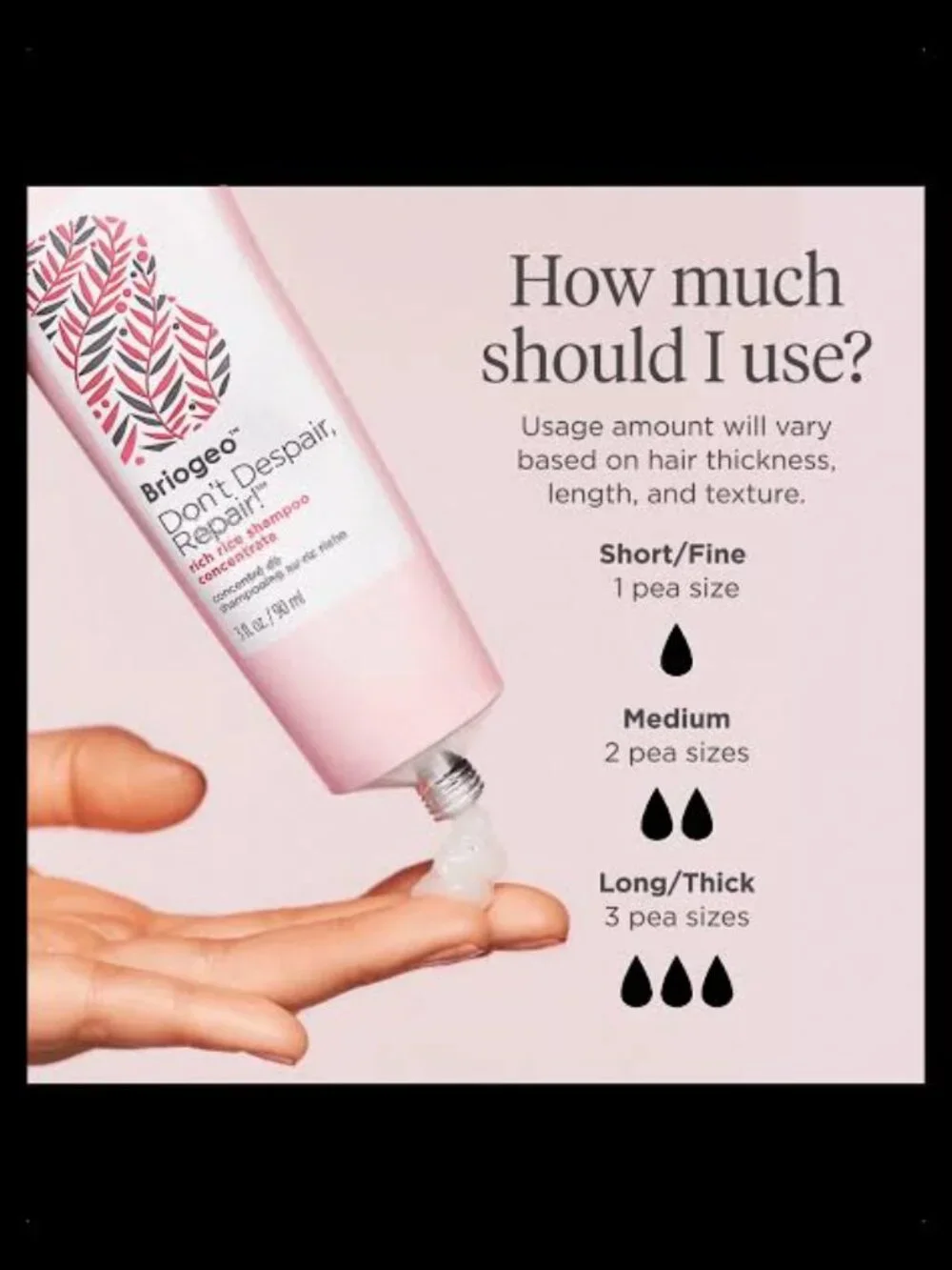 Briogeo Don't Despair, Repair! Rich Rice Shampoo Concentrate 3 oz